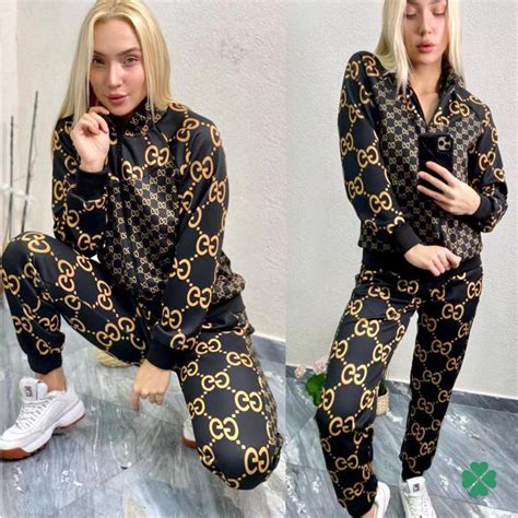 gucci printed tracksuit|gucci women tracksuit.